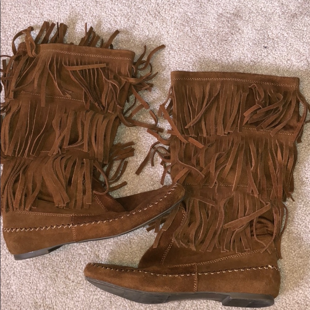 Lauren Conrad Fringe Boots